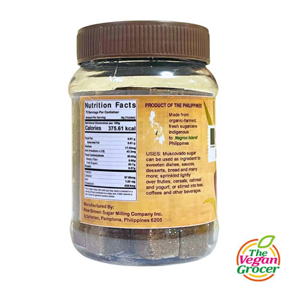 Raw Brown Organic Muscovado Raw Cane Sugar Cubes 300g
