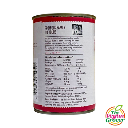 Sandhurst Whole Peeled Tomatoes 400g
