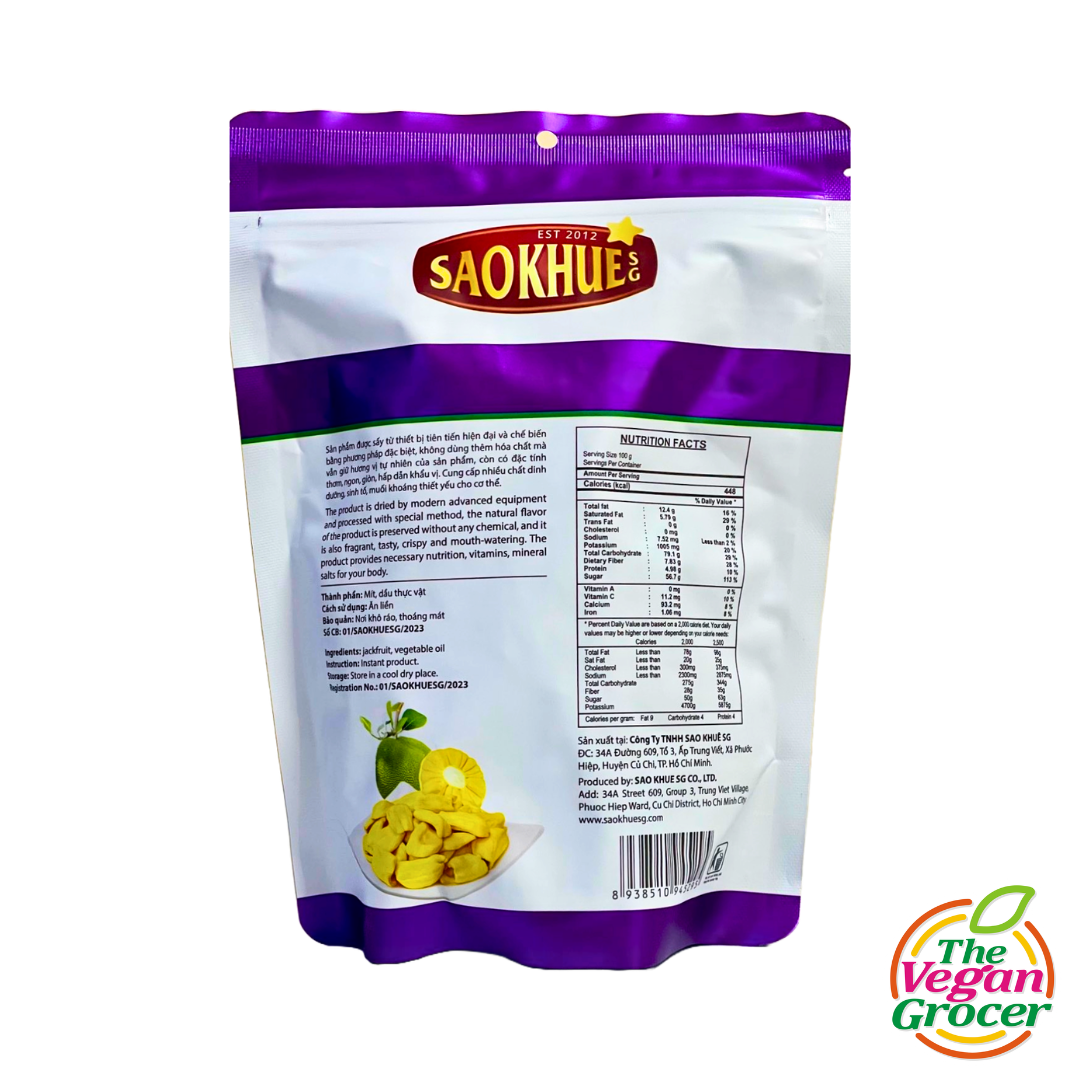 Saokhue Mit Say Jackfruit Chips 100g
