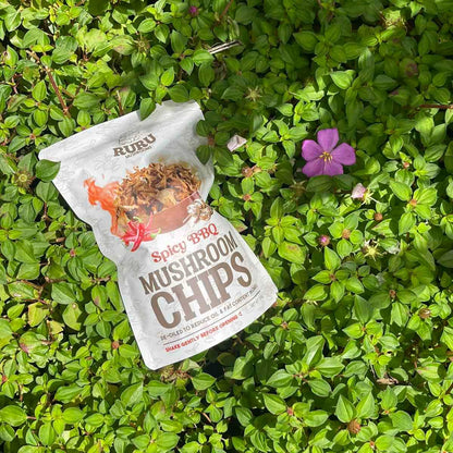 Ruru Mushroom Chips (Spicy BBQ Flavor) 100g