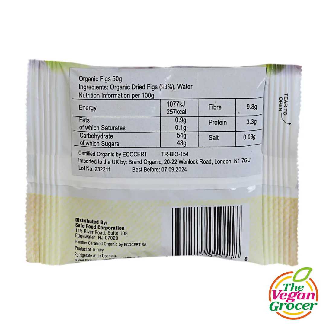 Sunny Fruit Organic Dried Figs 50g (gluten-free, halal)