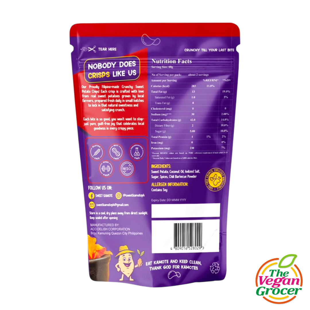 Sweet Kamote Crisp Chili BBQ 70g