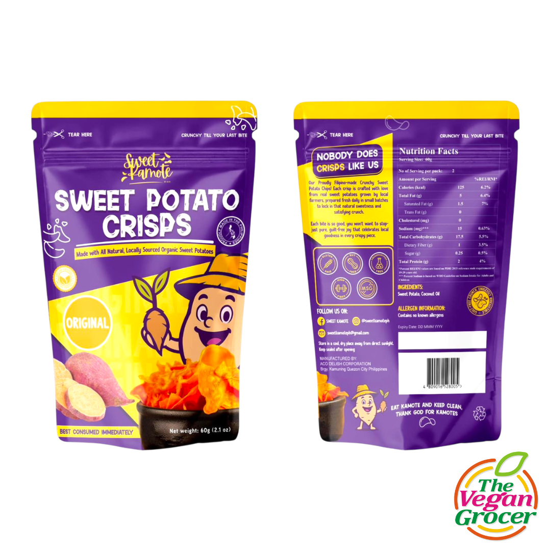 Sweet Kamote Crisp Plain 70g (gluten-free)