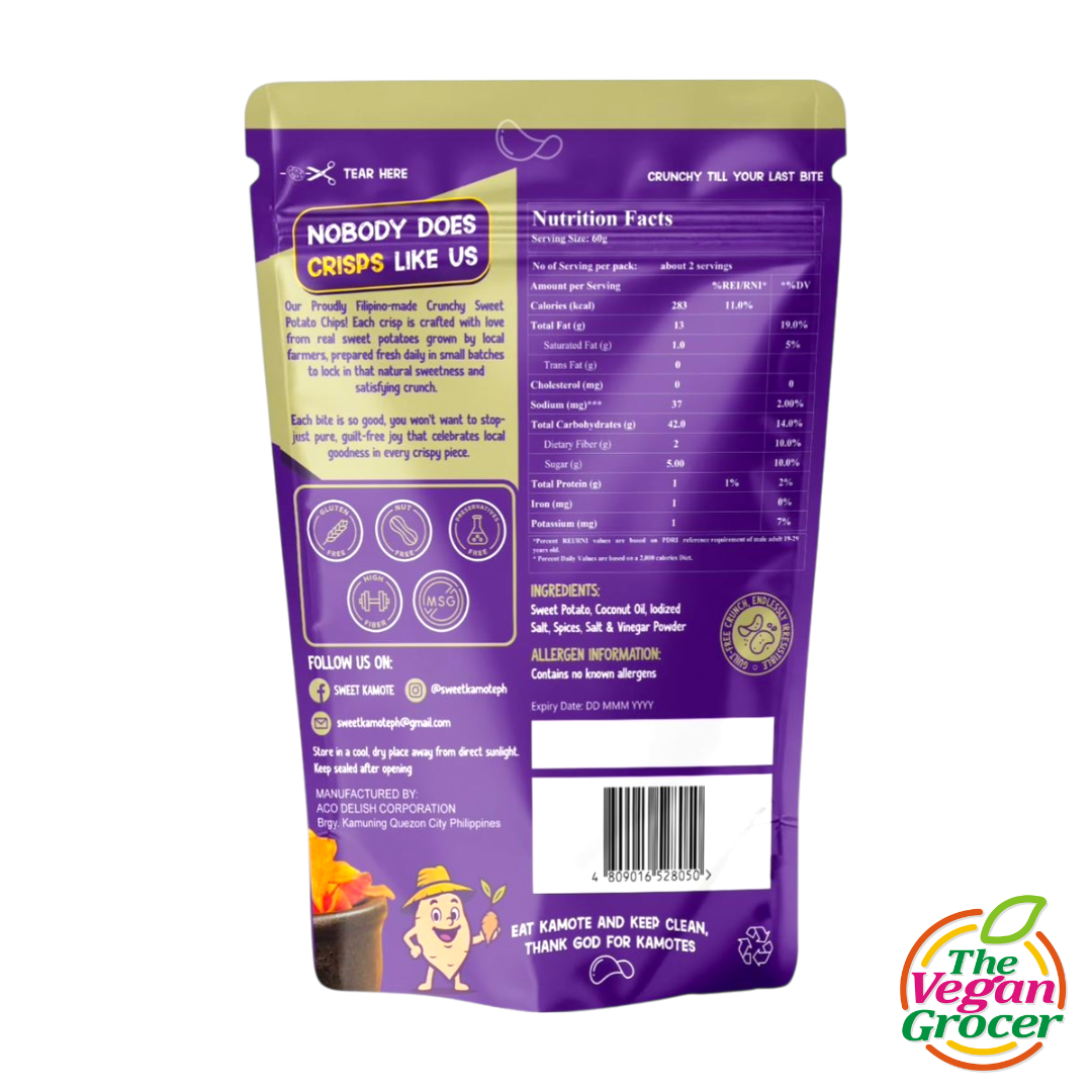 Sweet Kamote Crisp Salt & Vinegar 70g
