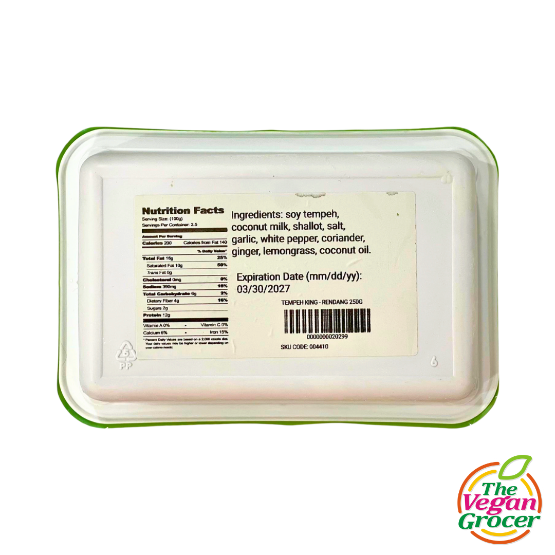 Tempeh King Vegan Tempeh Rendang 250g