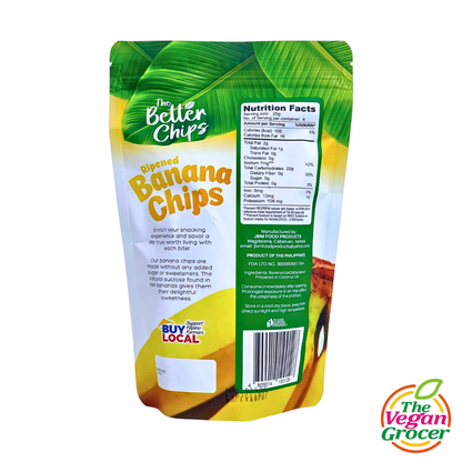 The Better Chips Ripened Banana Chips 100g (no sugar added)