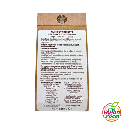 Trevijano Mushroom Risotto with Dehydrated Vegetables 280g (gluten-free)