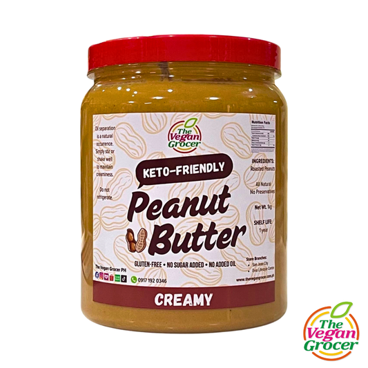 TVG Keto Peanut Butter 1 kg - Pure & Creamy (gluten-free, no sugar added, Halal)
