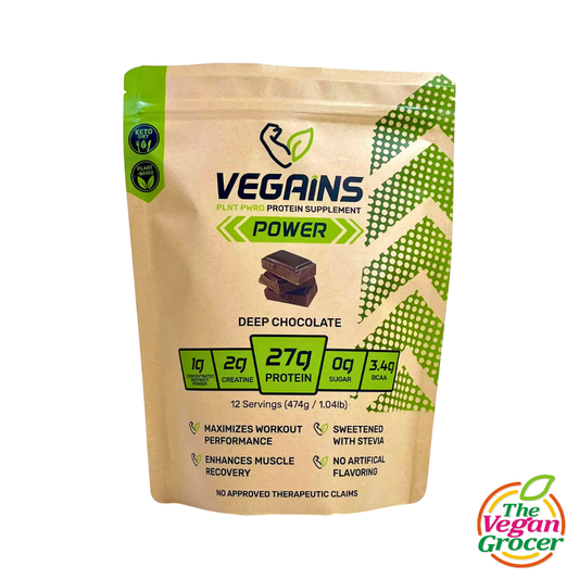 Vegains Power Deep Chocolate Protein Powder 474g