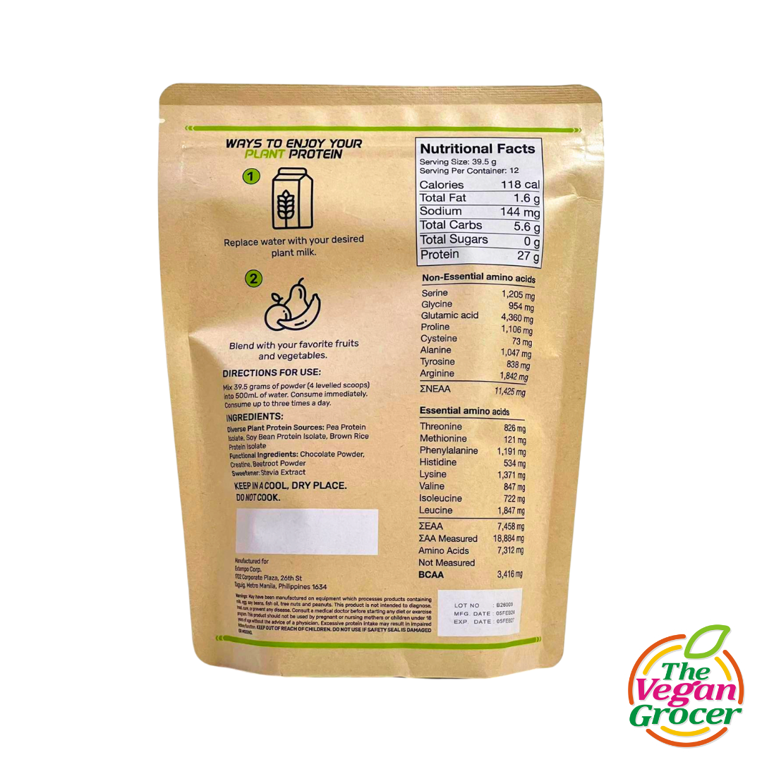 Vegains Power Deep Chocolate Protein Powder 474g