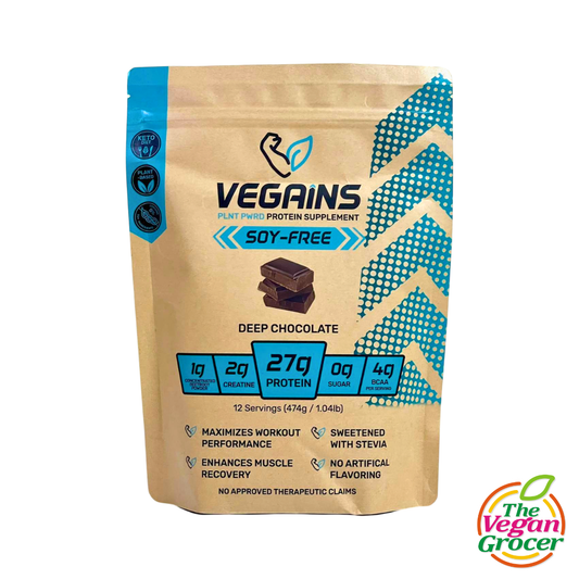 Vegains Soy-free Deep Chocolate Protein Powder 474g