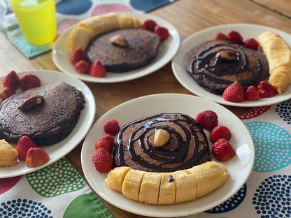 Manong & Mitooki Vegan Choco Walnut Pancakes 4s