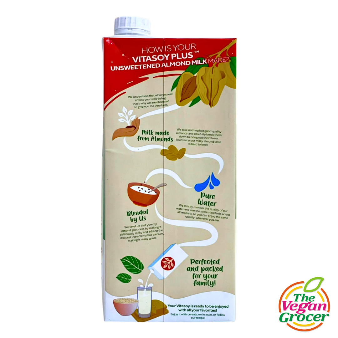 Vitasoy Plus Almond Milk Unsweetened 1L