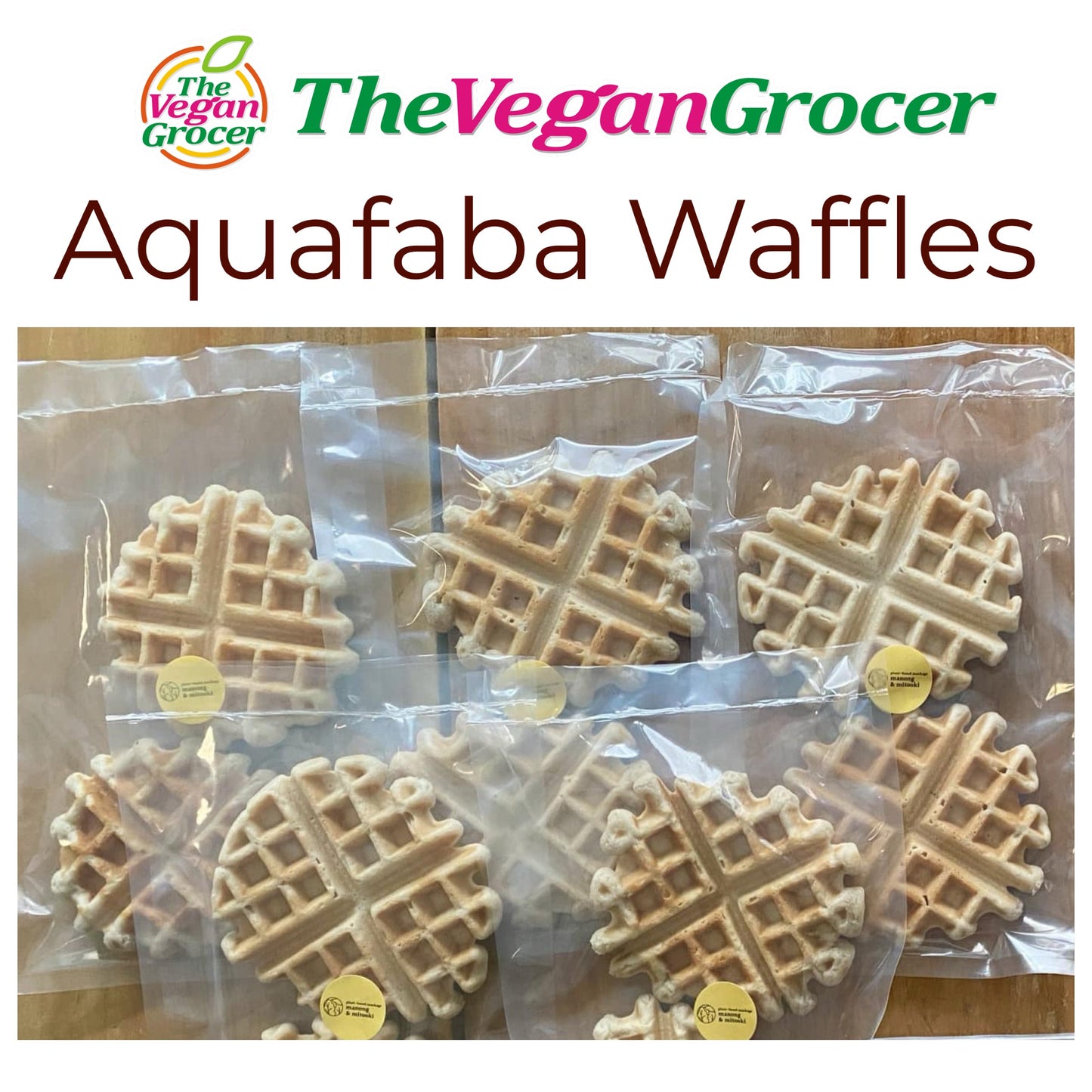 Manong & Mitooki Vegan Aquafaba Waffles 2pcs