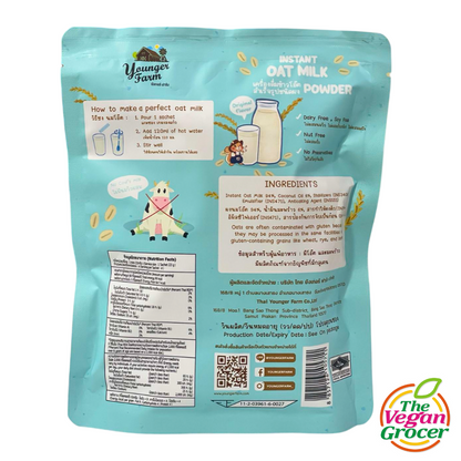 Younger Farm Instant Oat Milk Powder 92g x 4sachets - (Original Flavor)