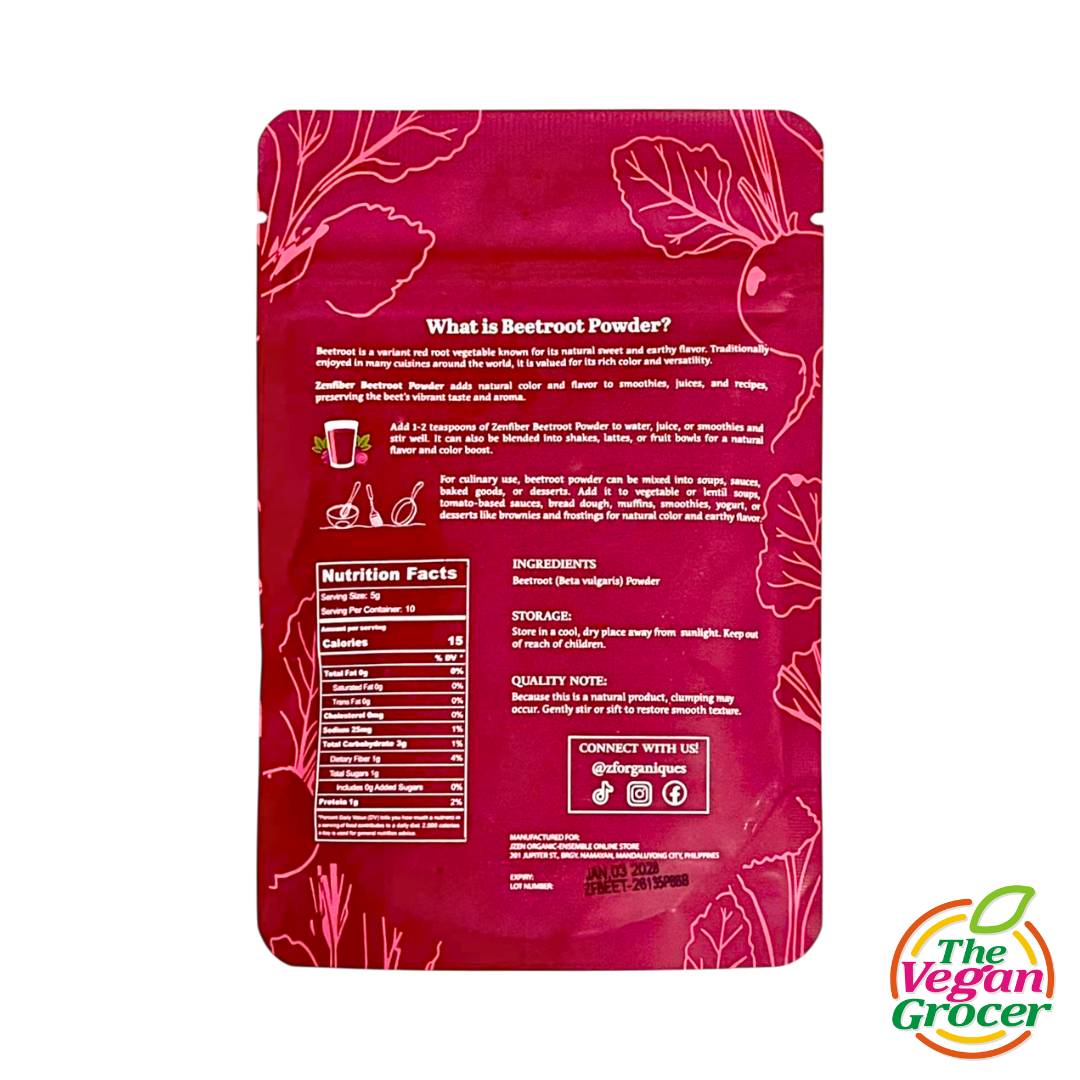 Organique Beetroot Powder 50g (Pure & Unsweetened)
