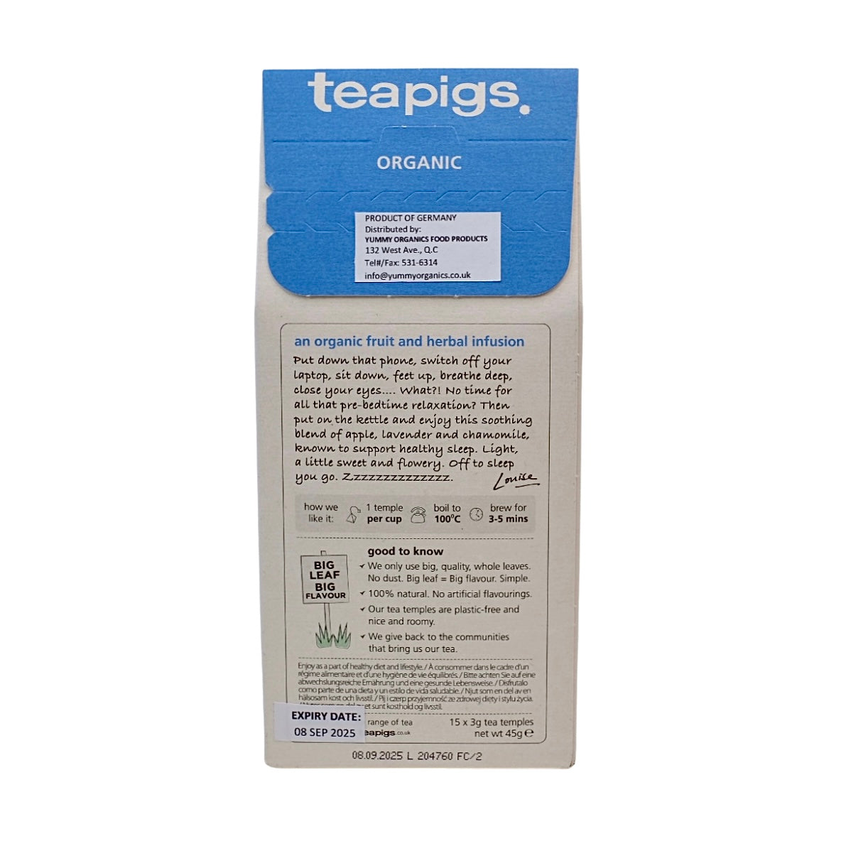 Teapigs Organic Snooze Sleepy Tea 15s