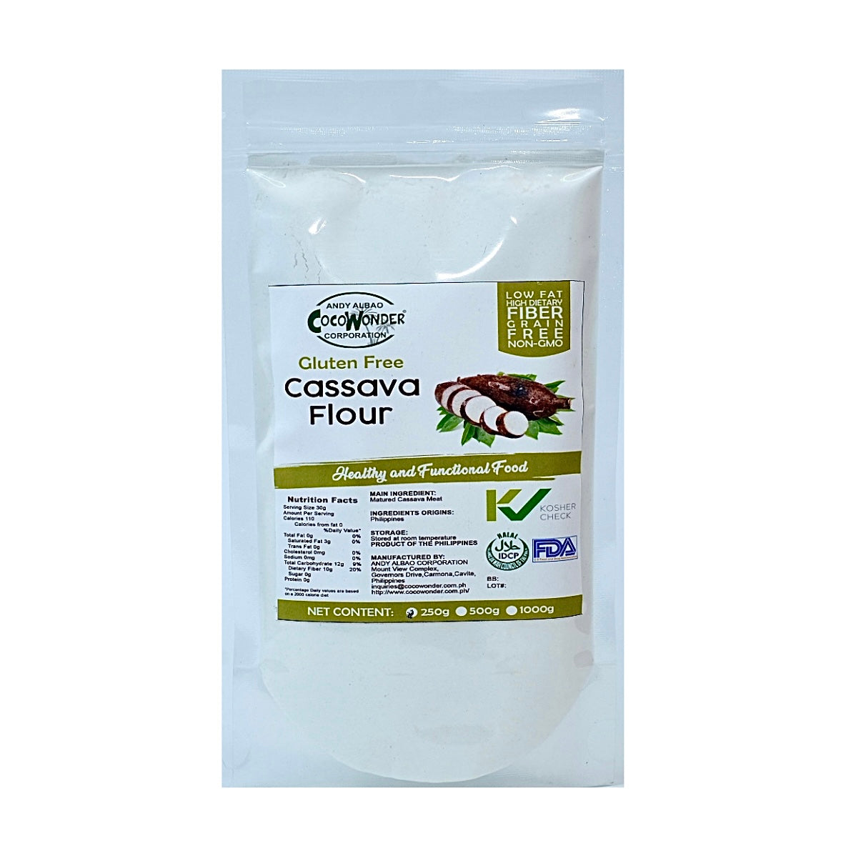 Cocowonder Cassava Flour 250g