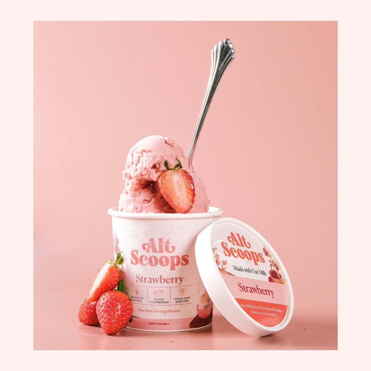 Alt Scoops Strawberry Ice Cream Pint