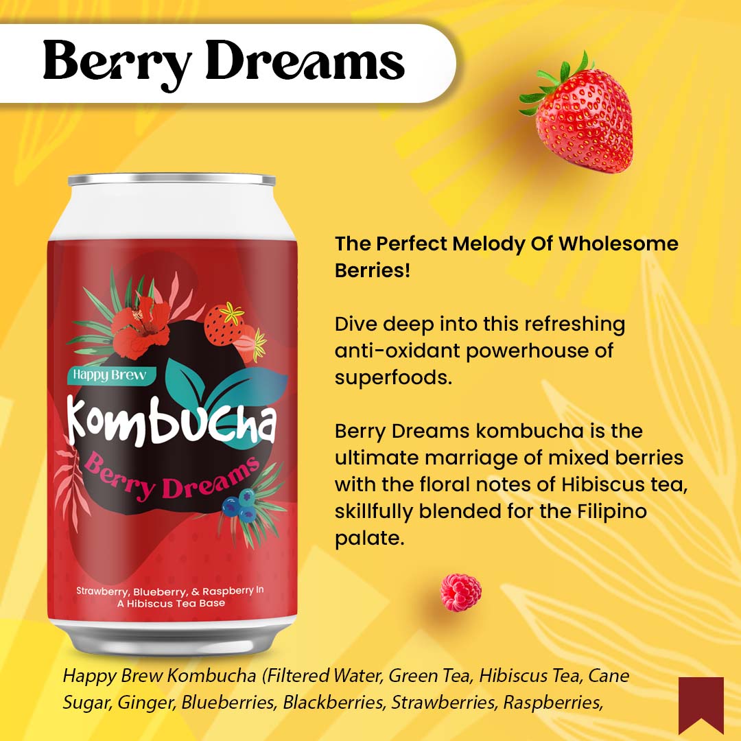 Happy Brew Kombucha Berry Dream 330 mL