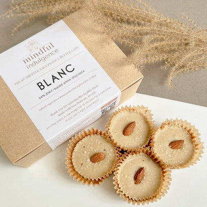 Mindful Indulgence Blanc White Chocolate Peanut Butter Cups 6pcs