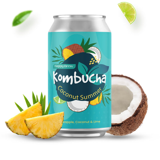 Happy Brew Kombucha Coconut Summer 330mL