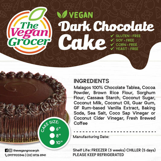 TVG GF Dark Choco Cake 6" in a box