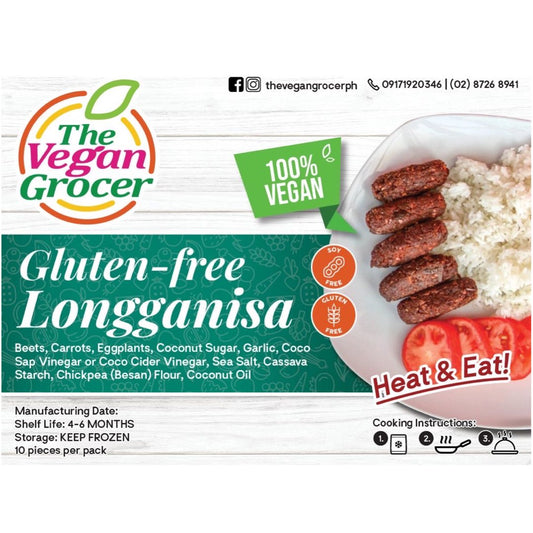 TVG Vegan Gluten-free Longganisa 10pcs