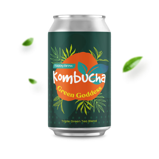 Happy Brew Kombucha Green Goddess 330mL
