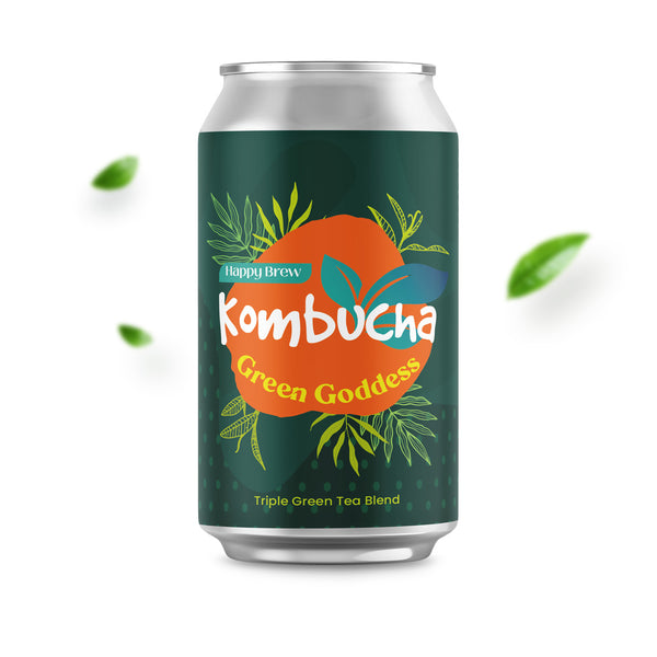 Happy Brew Kombucha Green Goddess 330mL The Vegan Grocer Ph