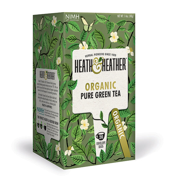 Heath & Heather Organic Pure Green Tea 20s