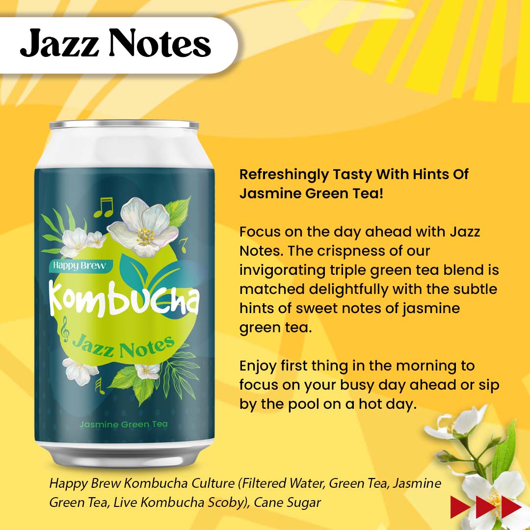 Happy Brew Kombucha Jazz Notes 330mL