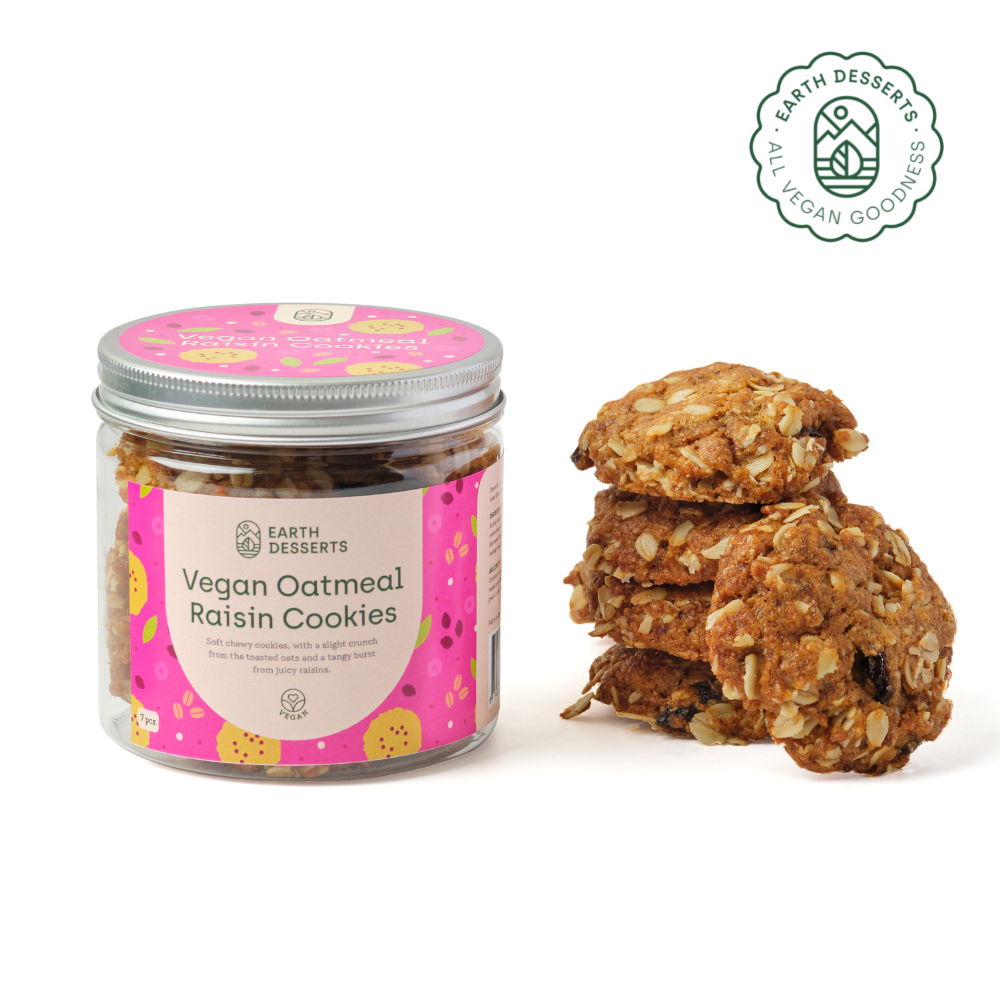 Earth Desserts Oatmeal Raisin Cookies 100g