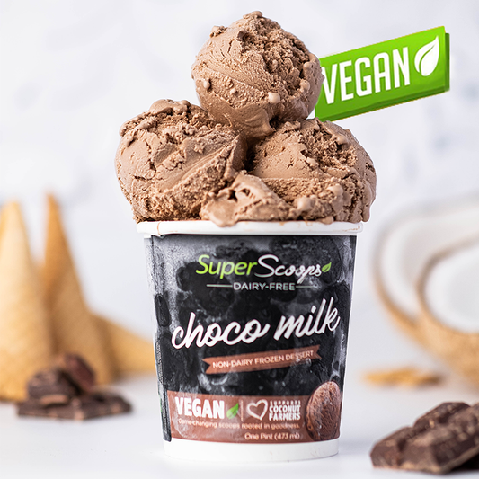 Super Scoops Choco Milk Vegan Ice Cream