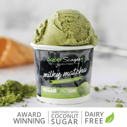 Super Scoops Milky Matcha Vegan Ice Cream