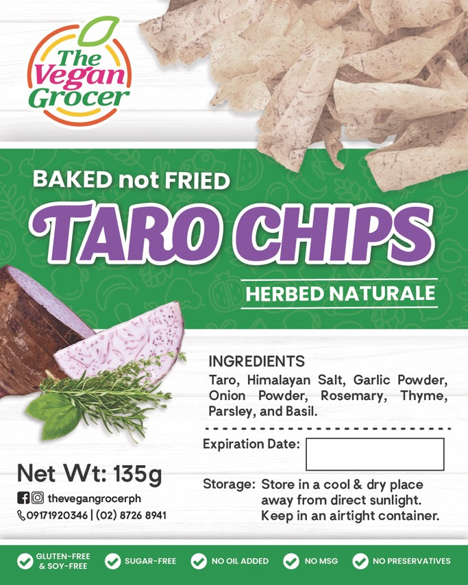 TVG Taro Chips Herbed Naturale 135g