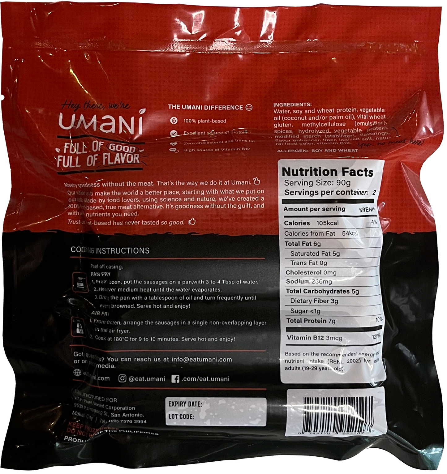 Umani Vegan Smoked Sausage 180g