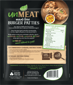 UnMeat Burger Patties