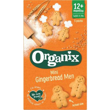 Organix Ginger Bread Men Biscuits 135g