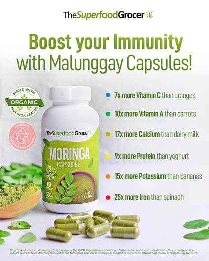 The Superfood Grocer Moringa Capsule 90caps