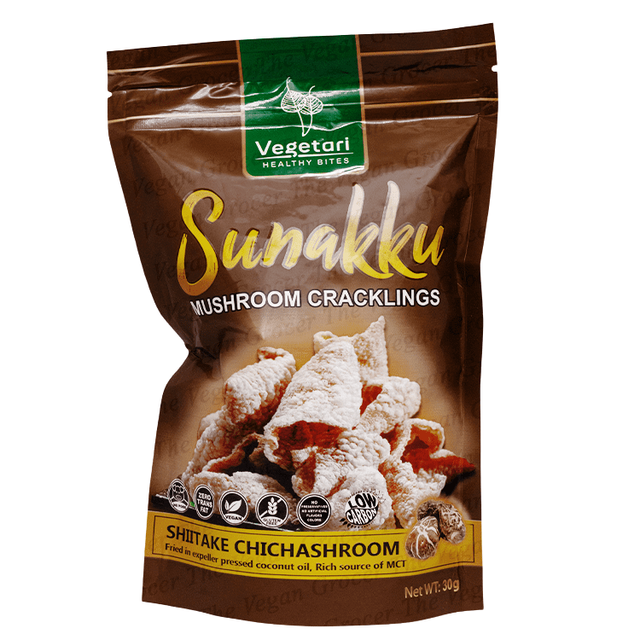 Vegetari Sunakku Mushroom Cracklings Shiitaki Chichashroom