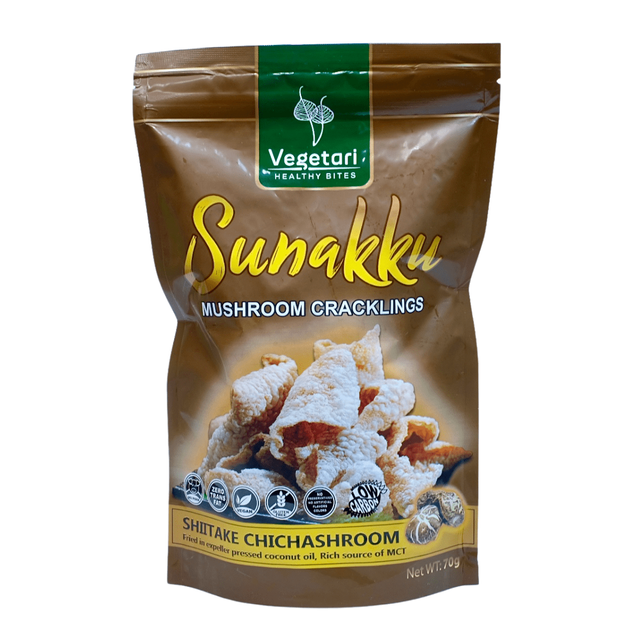 Vegetari Sunakku Mushroom Cracklings Shiitaki Chichashroom