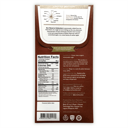 Auro Reserve Collection : 70% Saloy Dark Chocolate 60g