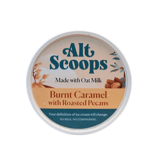 Alt Scoops Burnt Caramel w/ Roasted Pecans Ice Cream