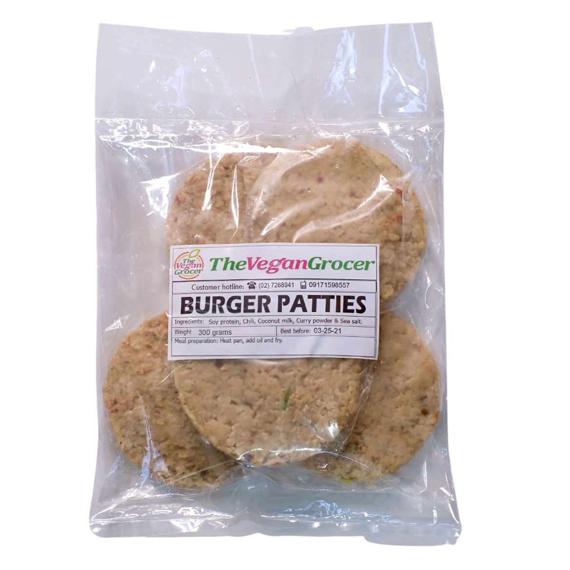 TVG Vegan Burger Patties 250g