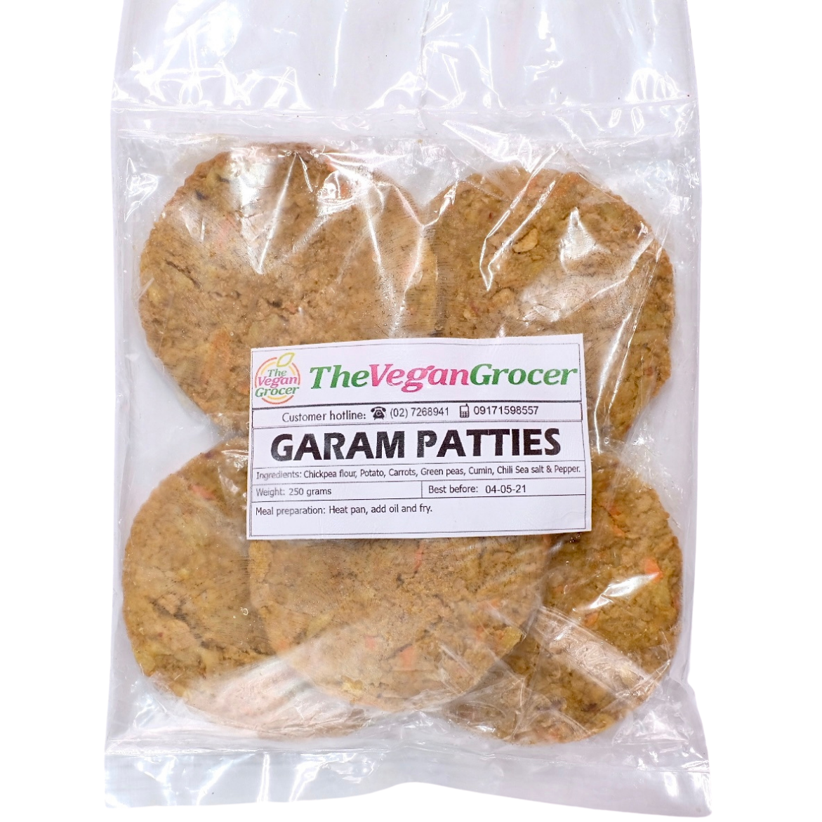 TVG Vegan Garam Patties 250g