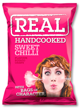 Real Handcooked Sweet Chili Potato Chips 150g