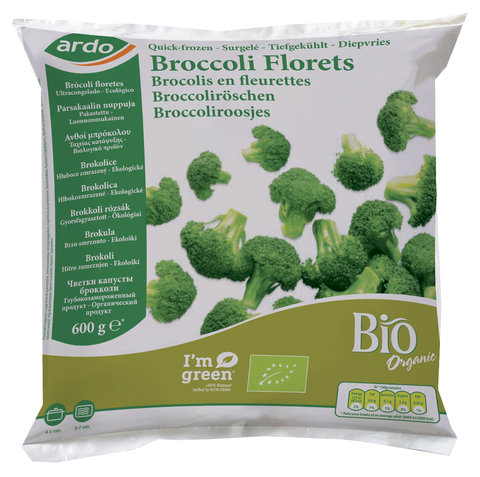 Ardo Organic Broccoli Florets 600g
